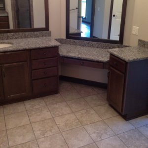 Tile installation by Heritage Carpet and Flooring