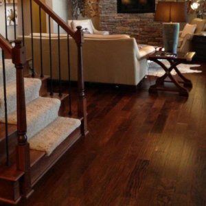 Hardwood installation by Heritage Carpet and Flooring