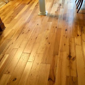 Hardwood installation by Heritage Carpet and Flooring