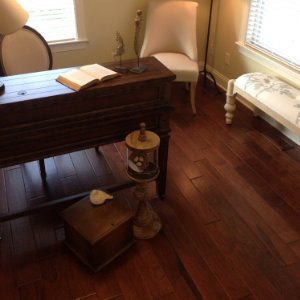 Hardwood installation by Heritage Carpet and Flooring